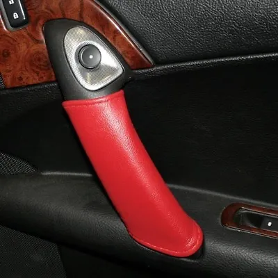 Corvette Door Handle Accent - Leather : C6Z06ZR1Grand Sport - Torch Red • $39.95