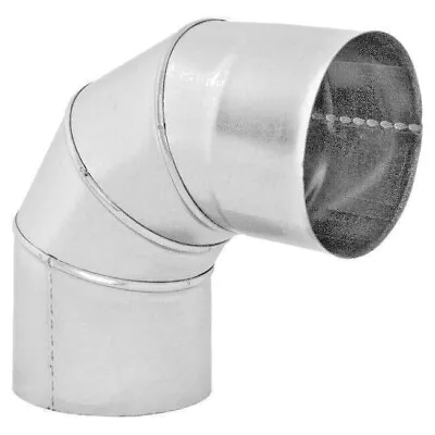 Galvanised Steel Adjustable Elbow / Chimney Bend Duct Pipe Tube Any Angle • £15.99