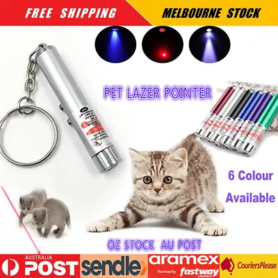Mini Cat Dog Pet Toy Red Laser Light LED Pointer Pen Lazer Interactive Training • $3.95