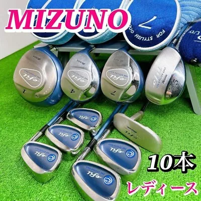 Ladies Mizuno Efil Club Set 1W 4W 7W 5UT 7-9i Pw Sw PT 10pc RH Flex L Women Golf • $449.99