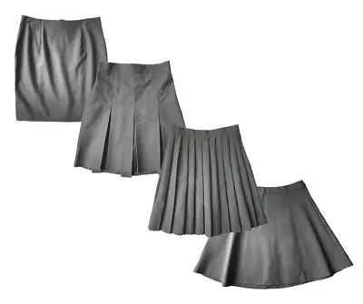 £6.99 • Buy Girls Uniform Skirt Grey Ex-Marks Spencers All Size School Skater Pencil Pleat