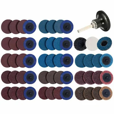 71x 2 In Surface Prep Roll Lock Sanding Grinding Discs Die Grinder Quick Change • $24.79