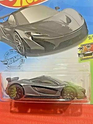 New Hot Wheels McLaren P1 Gunmetal Matte Grey 2020 VHTF LONG CARD • $9.95