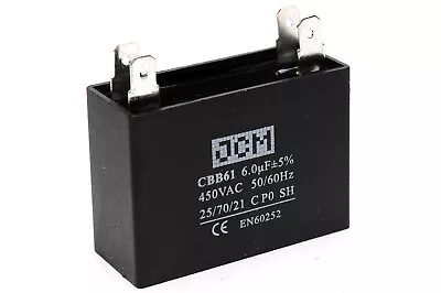 Cbb61  Motor Capacitor 6uf 450vac 6 Uf 450v Ac Fan Electric 6mfd Mfd Ceiling • $9.95