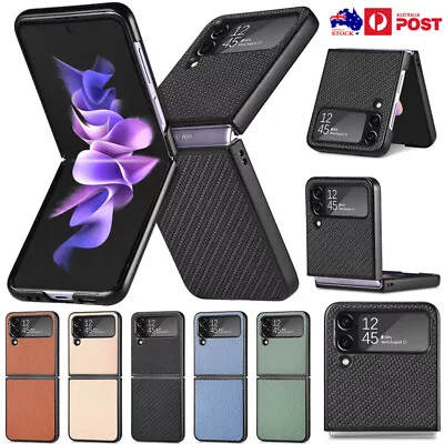 For Samsung Galaxy Z Flip5 4 3 2 1 Shockproof Leather Slim Case Protection Cover • $11.39