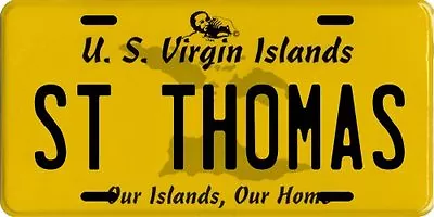 St. Thomas U.S. Virgin Islands Aluminum License Plate • $14.95