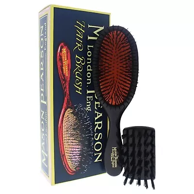 Mason Pearson Handy Boar Brush # B3 Dark Ruby  Handy - Brush + Cleaner *Opened • $99.70