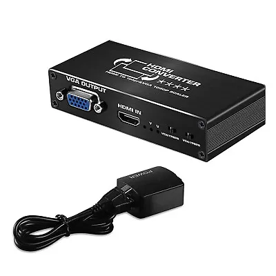 1080P HDMI To RGB Ypbpr Component Video Audio Scaler Converter Adapter • £37.18