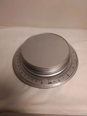 Salter Manual Kitchen Scale Silver Color 8.5  Diameter • $12.49