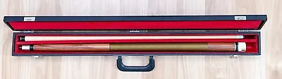 Adam Pool Stick Billiards Cue 2 Piece 19oz A/H1  W Yanez Case Excellent Vintage • $250