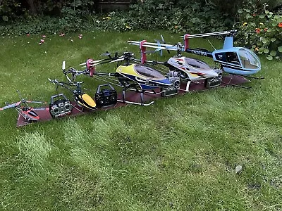 Thunder Tiger Raptor  Large RC Petrol E550  R22 R/C Helicopters Bundle & Parts • £999