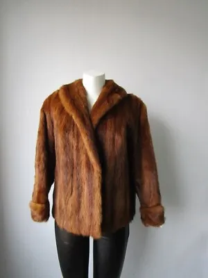 Women's  Sz 8 Mink Fur Coat Jacket Bolero MINT+ CLEARANCE SALE! • $150