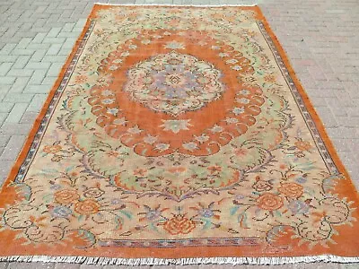 Vintage Rug Anatolia Carpet Distressed Rug Floor Carpet Handmade Rug 69 X104  • $270.87