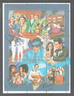 Sahara Occidental R.A.S.D 1996 Elvis Presley  Cancelled To Order  Sheet. • $3.50