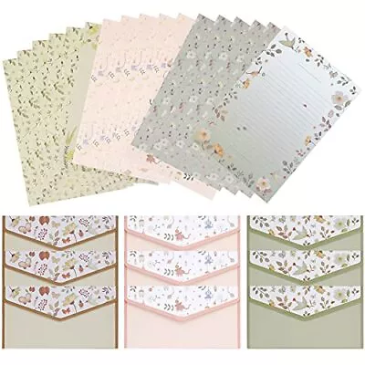 27 PCS Stationary Writing Paper With Envelopes Set Cute Vintage • $10.62