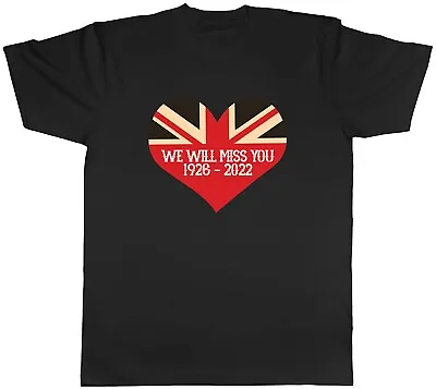 Her Majesty We Will Miss You Queen Elizabeth II Mens Unisex T-Shirt Tee Gift • £8.99