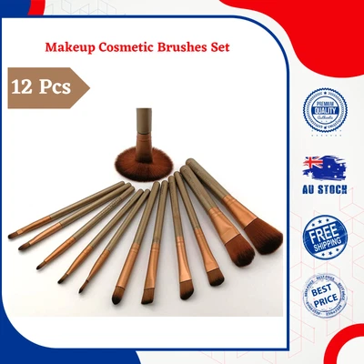 $15.50 • Buy 12pcs Makeup Cosmetic Brushes Set Powder Foundation Eyeshadow Lip Brush Tool
