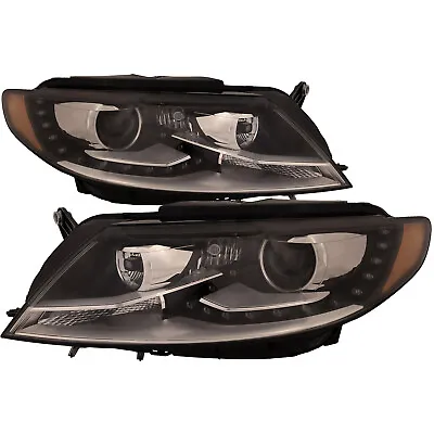 Headlight Set For Volkswagen CC 13-17 CAPA HID Headlamps With LED DRL • $754.54