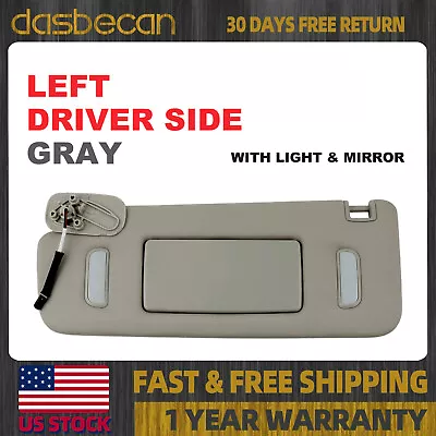Left Driver Side Sun Visor W Mirror Light For Chevrolet GMC 2007-2014 22850306 • $59.99