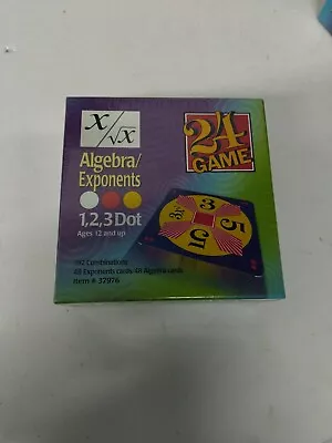 NEW 24 Game ALGEBRA & EXPONENTS 96 Card Math Game Ages 12+ • $10