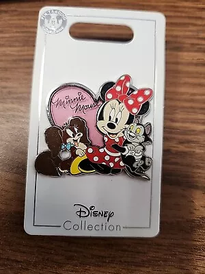 Disney MINNIE MOUSE Heart With Fifi And Figaro OE New Pin • $15