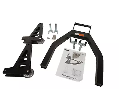 NEW Ruedamann Aluminum Motorcycle Rear Stand MOS03-BR-BLACK ( 750lb Capacity ) • $74.99