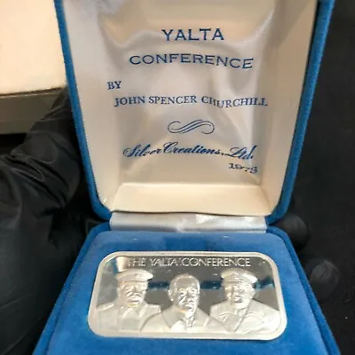 1973 YALTA CONFERENCE SILVER CREATIONS LTD 1oz 999 33j • $65.84