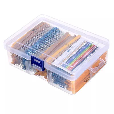 KKmoon 2600pcs 130 Values 1/4W 0.25W 1% Metal Film Resistors Assorted  J2Z1 • $19.67