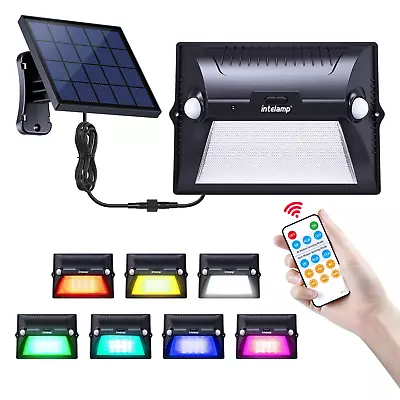 Intelamp Solar Light Motion Sensor 7 Color Yard Waterproof Garden Lamp Outdoor  • $42.99