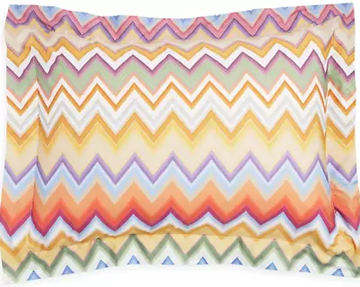 MISSONI HOME STANDARD Andres Federa 4 Chevron Multicolor PILLOW SHAMS • $304.99