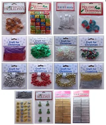 Christmas Embellishments For Crafts - Card Making/Scrapbooking (Sold Separately) • £2