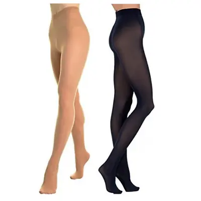 2XL Tamara Black Stay Cool Tights Hooters Uniform Compression Support Hosiery • $24.29