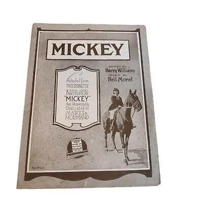 Mickey Williams Moret Mack Sennet Mabel Normand Barbelle Illus.Sheet Music • $20