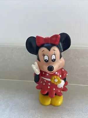 Minnie Mouse Disney Vintage Plastic Money Box Piggy Bank • $24