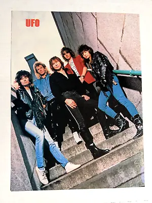 Ufo / Phil Mogg / 1986 Band Magazine Full Page Pinup Poster Clipping • $12.99