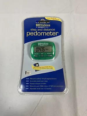 NEW Go Walking By Sportsline Step And Distance Pedometer LCD Up To A 1000 Miles • $7.95