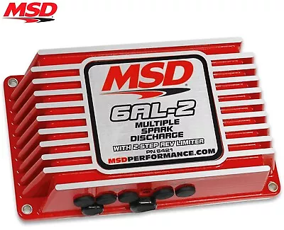 MSD 6421 6AL-2 Ignition Box Digital W/ Built-In 2 Step SBC BBC SBF Chevy Ford • $430.87