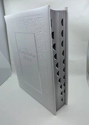 NLT Family Heritage Bible Large Print Family Heirloom Devotional Bible For Stud • $125.86