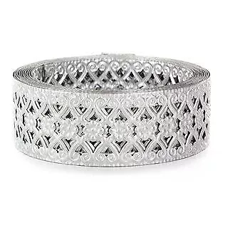 Metal Ribbon For Decor Craft Thin Ribbon With Open Ovals Ornament For Indoor • $14.50