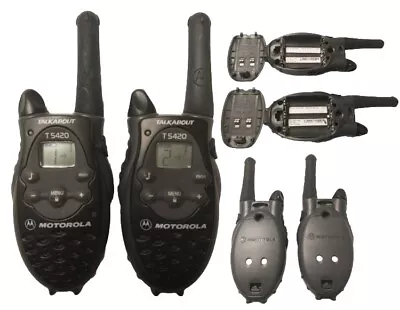 Motorola Talkabout T5420 Walkie Talkie Two-Way Radios Set Of 2 CB TESTED/WORKING • $20