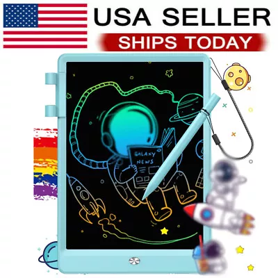 10 Inch LCD Writing Tablet Colorful Electronic Doodle Board Drawing Pad For Kids • $12.99