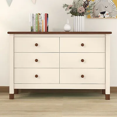 6-Drawer Double Dresser For Kids Bedroom Wood Modern Chests Of Drawers • $408.86