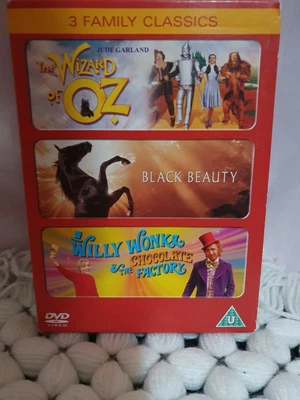 £4.25 • Buy Willy Wonka And The Chocolate Factory/Wizard Of Oz/Black Beauty DVD (2004) Sean
