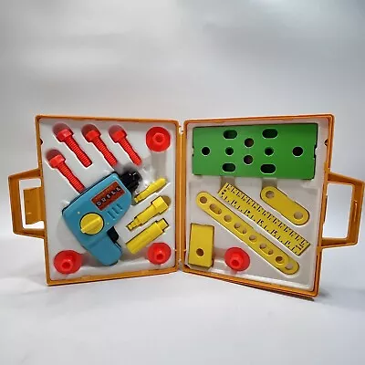 Vintage Fisher-Price Tool Kit Complete With Case 1977 W/ 20 Tools Pieces EUC! • $23.99