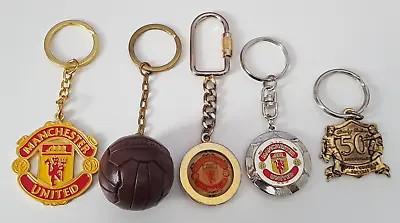 Manchester United FC Keyrings (Not Shirt) X 5 Keyrings Vintage / Retro • £12.50