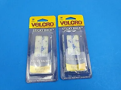 Velcro Sticky Back White Coins Circle Dot Adhesive 5/8 Inch 40 Sets • $9.99