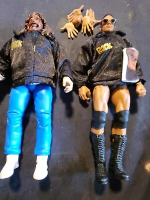 WWE Elite 2-Pack Mankind & The Rock Rock & Sock Connection RARE Loose Mint • $79.99