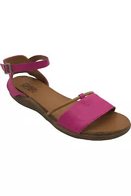 Miz Mooz Leather Ankle Strap Sandals Marcie Fuchsia • $57.99