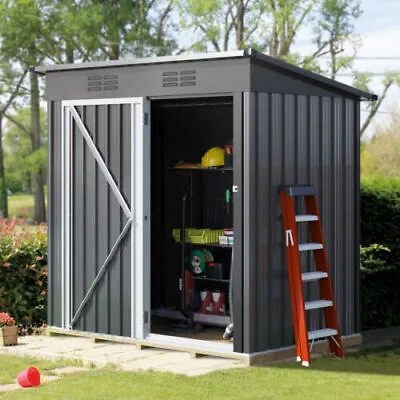 Outdoor Storage Shed W/Lockable Heavy Duty Tool Sheds Storage House Tool Storage • $156.88