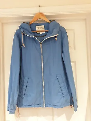 FAT FACE Lightweight Jacket Cornflower Blue Shower Proof Coat UK Size Medium • £10